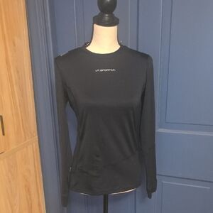 La Sportiva Long Sleeve Black Thin Baselayer For Winter Sport Worn Once Medium